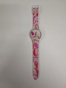 Swatch Unisex Uhr Exotic Curves SUJK142 Swiss Analog Quarz Pink Klar 38mm - Bild 1 von 6