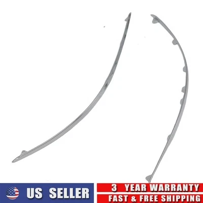 1Pair Left+Right Bumper Chrome Molding Trim For Mercedes-Benz 2010-2014 C250 - Imagem 1 de 4