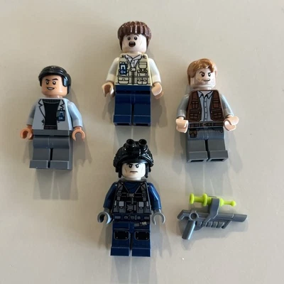 LEGO Minifigure Lot - Jurassic World Dr. Wu / Vet / Owen  / ACU With Goggles - Image 1 of 2