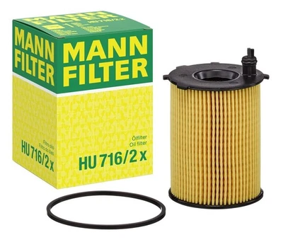 Filtro de aceite Mann HU716/2X para Citroen Ford Mazda Peugeot OEM:2S6Q6714AB Foto 1 de 4