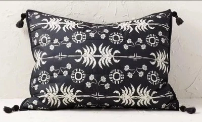 Opalhouse with Jungalow Palm Frond Printed w/ Tassels Soft Quilted Sham Standard - Image 1 of 3