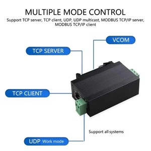 Aluminum RS485 To Ethernet Serial Port Server 2400Bps-460800Bps Industrial - Picture 1 of 8