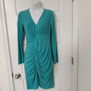 Maggy London Damenkleid mit geschwungenen Nähten und Raffungen Größe 2 neu ohne Etikett - Bild 1 von 8