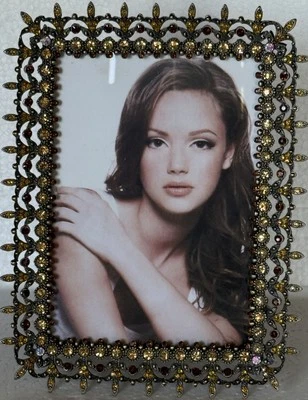 Marco de fotos Karina coleccionables de Ciel. Hecho a mano con cristales de Swarovski esmaltados Foto 1 de 4