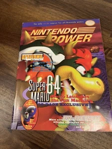 NINTENDO POWER SUPER MARIO 64 - TUROK Poster/ Inserts- Vol 88 - Sept. 1996 - Picture 1 of 11