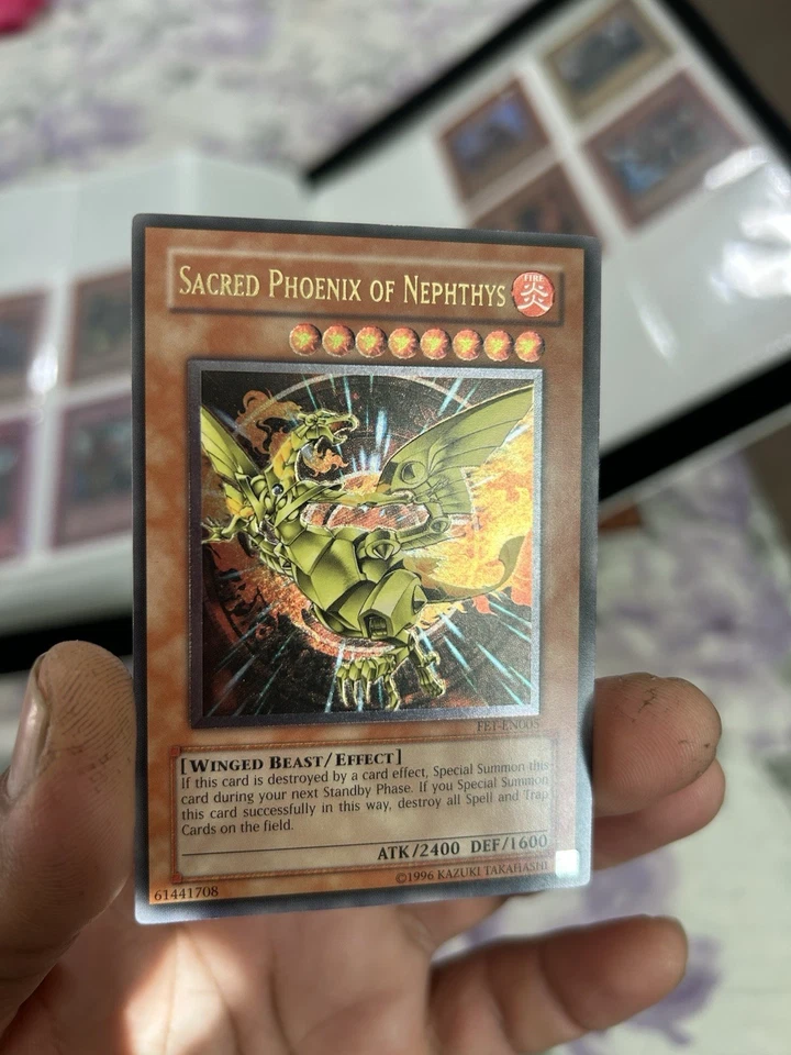 Yu-Gi-Oh! Sacred Phoenix of Nephthys FET-EN005 Ultimate Rare Unlimited -NM - Image 1 of 4