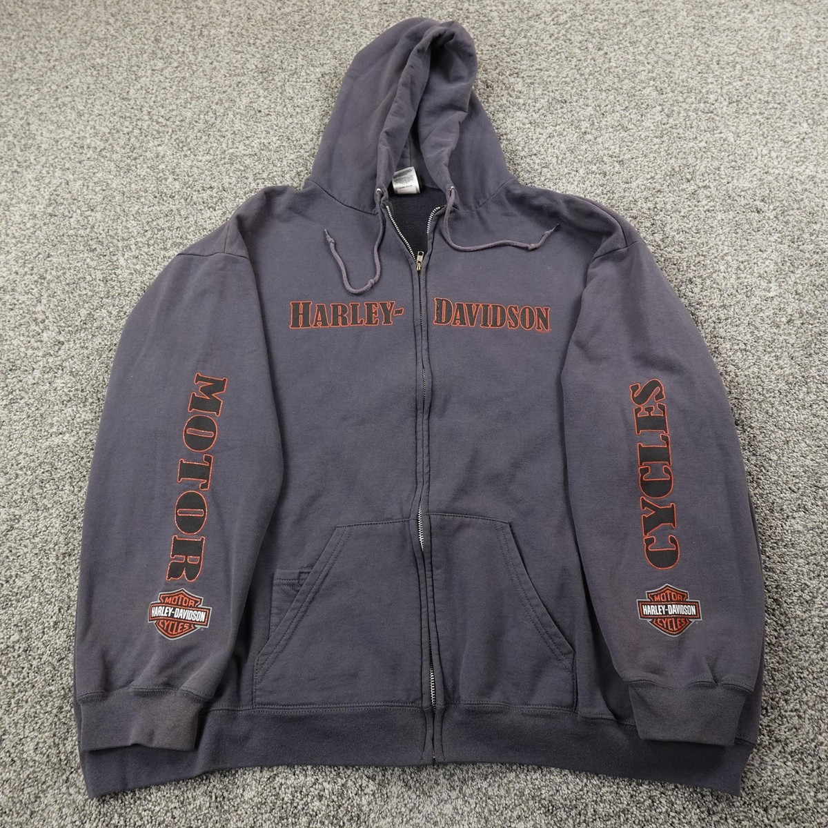 トップス Harley Davidson Full-Zip Hooded Jacket Harley-Davidson® Men's Custom Freedom Fleece Full-Zip Hoodie