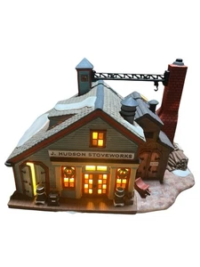 Dept 56 New England Village J. Hudson Stoveworks 56574 1996 Retired - Picture 1 of 10