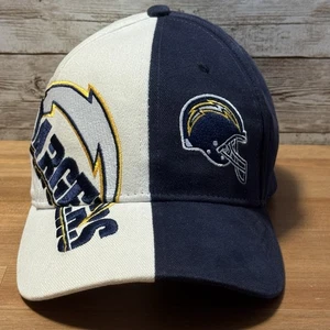 Vintage San Diego Chargers Split blau und weiß Mütze Spieltag verstellbarer Rücken - Bild 1 von 11