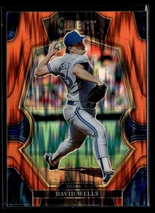 2023 Panini Select - Orange Flash Prizm - #153 David Wells - Toronto Blue Jays - Picture 1 of 2