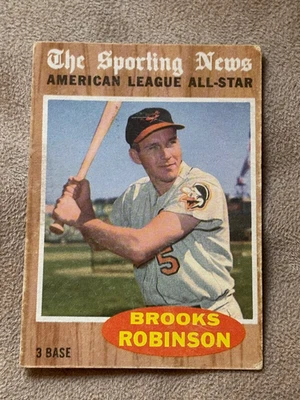 Topps Brooks Robinson All Star 1962 #468 en muy buen estado/ex Orioles Foto 1 de 2