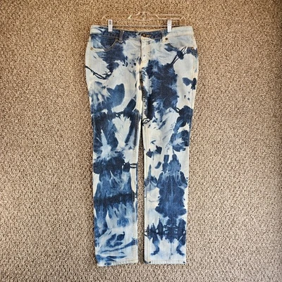 Pantalones de mezclilla City Streets para mujer talla 11 (32x31) rectos ajustados tinte azul Foto 1 de 4