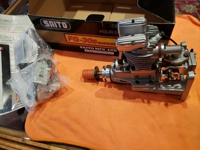 Saito Engine - Saito FG30B  four stroke Gas engine - FG-30 B RC Motor - New - Image 1 of 4