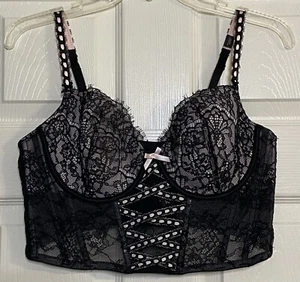 SUJETADOR CORSÉ VICTORIA'S SECRET DREAM ANGELS HERENCIA CINTA RANURA XL - Imagen 1 de 5