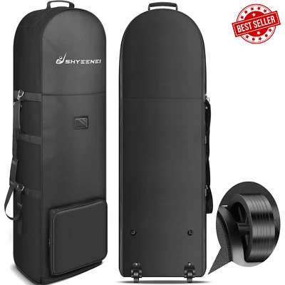 Case Golf Club Travel Bag with Wheels Luggage Lock Cover Airline Waterproof