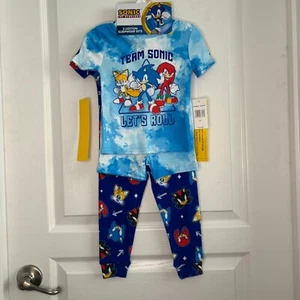 Sonic the Hedgehog Toddler Boys (2) Cotton Pajama Sleepwear Sets NEW - Picture 1 of 9