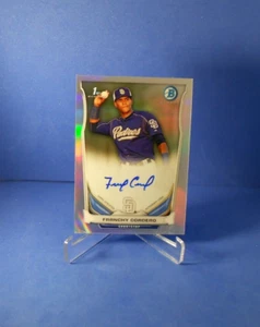 2014 Bowman Chrome Franchy Cordero Refractor 1st Auto RC /500 Yankees - Picture 1 of 2
