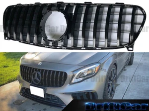 FIT X156 BZ Bz GLA 2018 2019 2020 SUV GT GRILLE FULL JET GLOSSY BLACK - Picture 1 of 4