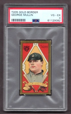 T205 Gold Border George Mullin PSA 4 *JAYSACE* Foto 1 de 2