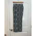 Roommates Turquoise Aztec Print High Rise Pull On Lounge Pants Small