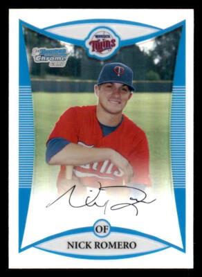 2008 Bowman Chrome Draft Prospects Refractors #BDPP26 Nick Romero DP - Image 1 of 2