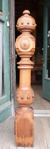 LARGE VICTORIAN WALNUT NEWEL POST - Picture 1 of 7