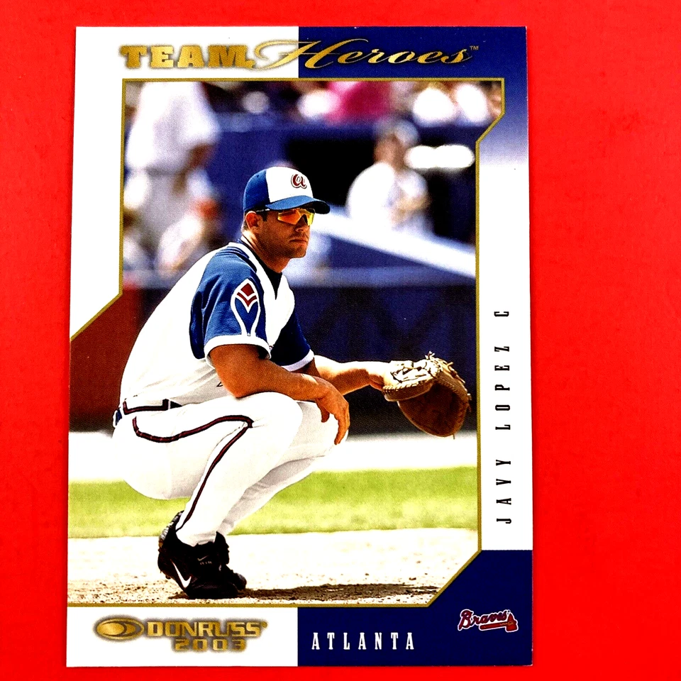 Javy Lopez 2003 Donruss Team Heroes Card #32 MLB Atlanta Braves - Image 1 of 2