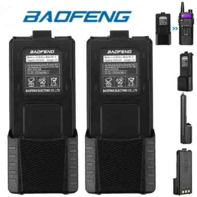 BAOFENG Pofung BL-5 3800mAh 7.4V Extended Li-Ion Battery for UV-5R Radio Lot - Image 1 of 4