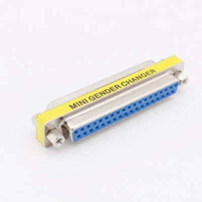 DB37 D-SUB 37 Pin 2 Rows Female Jack To DB37 Female Mini Gender Changer Adapter - Image 1 of 4