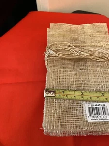 Seven -4” X 7” Burlap Gift Bags with Single Drawstring - Natural Jute Burlap - Picture 1 of 3