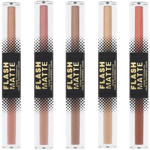 W7 Cosmetics Flash Liquid Eyeshadow - Eyes Matte No Shine Metallic Colours Line - Picture 1 of 7