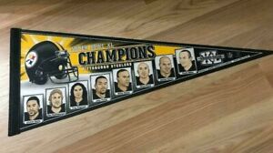 Pittsburgh Steelers Super Bowl XL Champions Full Size Football Pennant/Free Ship