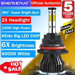 4Side For Ford F-250 F-350 F-450 Super Duty 99-04 2X 9007 LED Headlight Bulb W91 - Picture 1 of 13