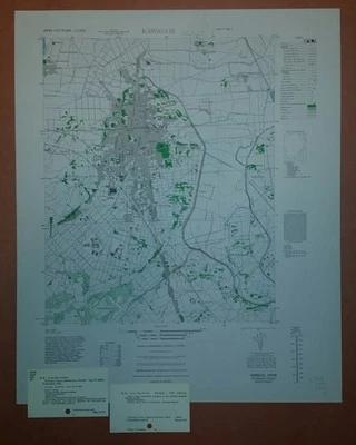 1946 US Army Map City Plan of Kawagoe, Saitama-ken, Honshu Japan  1:12,500 - Image 1 of 4