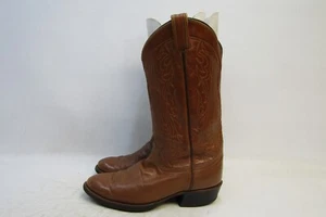 Botas vaqueras de cuero marrón Gold Label TONY LAMA para hombre talla 8 D - Imagen 1 de 11