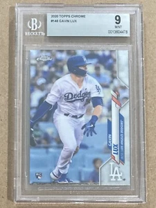 2020 Topps Chrome #148 Gavin Lux RC Rookie BGS 9 Mint - Picture 1 of 2