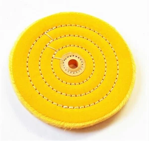 PTC 6" SEWN BUFFING WHEEL PAD STIFF FIRM 1/2" ARBOR BENCH GRINDER POLISH 88956 - Picture 1 of 1