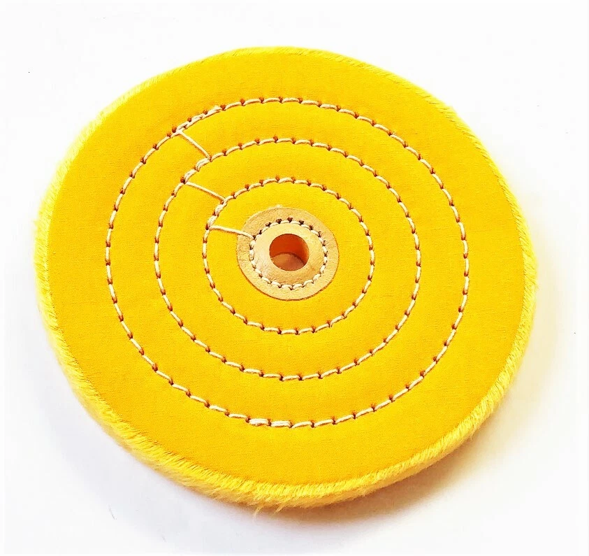 PTC 6" SEWN BUFFING WHEEL PAD STIFF FIRM 1/2" ARBOR BENCH GRINDER POLISH 88956 - Image 1 of 1