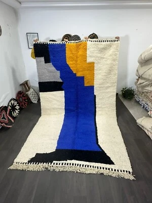 Moroccan Blue Rug Handmade rug,Authentic Moroccan carpet - Image 1 of 4