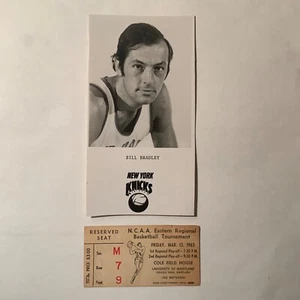 Bill Bradley 1965 East Regionals ticket Princeton v. NC St. / St. Joe’s v. Prov - Picture 1 of 3