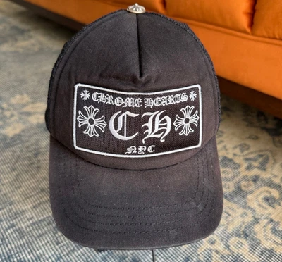 Chrome Hearts NYC Black Trucker Hat / Snapback - Image 1 of 4