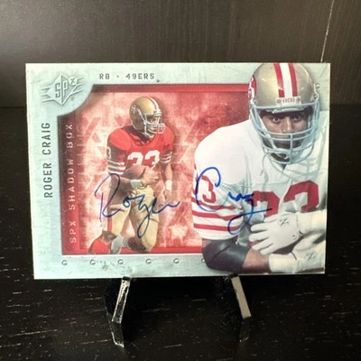 2009 SPX - Roger Craig Shadow Box On Card Auto #S-RC Rare - Image 1 of 4