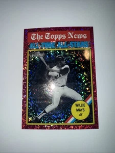 2025 Topps Heritage Pink Sparkle #341 Willie Mays MLB San Francisco Giants - Picture 1 of 2