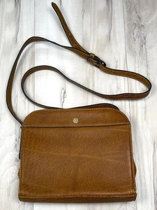 VTG GOLD PFEIL Caramel Genuine Leather Shoulder Bag Purse HANDBAG 9"x7"x2" EUC - Picture 1 of 5