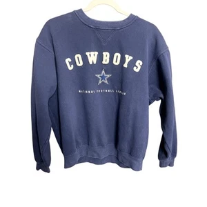 Vintage NFL Football Dallas Cowboys Sweatshirt Womens Medium Cotton Lee - Picture 1 of 8