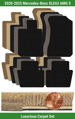 Juego de alfombrillas de lujo personalizadas para Mercedes-Benz GLE63 AMG S '20-25 (4 piezas) #ZFC Foto 1 de 4