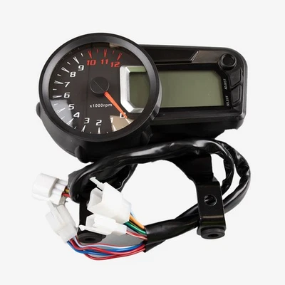 Speedo Assembly mph Speedometer Gauge Analogue & Digital Waterproof Black SPA196 - Image 1 of 3