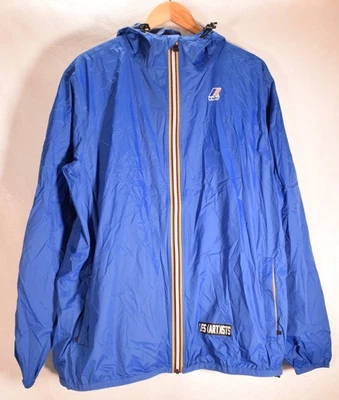 Cortavientos con capucha azul XL K-way x Les Artists para hombre Foto 1 de 4