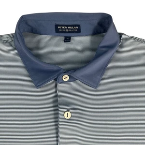 Peter Millar Crown Crafted XL Poloshirt blau gestreift Golf sportlich Herren - Bild 1 von 10