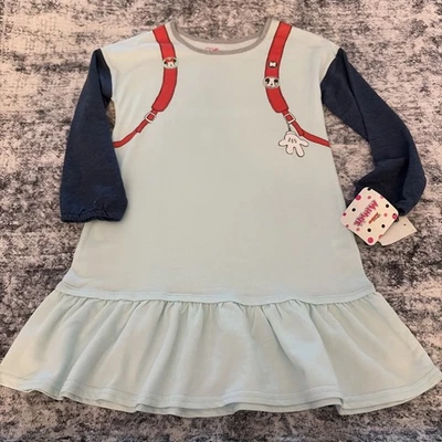 Vestido Mochila Disney Niñas Pequeñas Mickey y Minnie Mouse Azul Talla 6 Precio de venta sugerido por el fabricante: $40.00 Foto 1 de 4